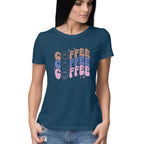 Women's Coffee Graphics Printed T-Shirt