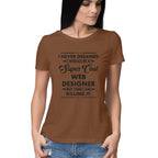 Women's Web Designer Design Printed T-Shirt