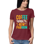 Women's Coffee with a New Passion Graphics Printed T-Shirt