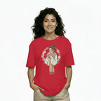 Women's Oversize Printed T shirt Cup of Calm