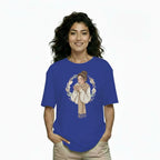 Women's Oversize Printed T shirt Cup of Calm