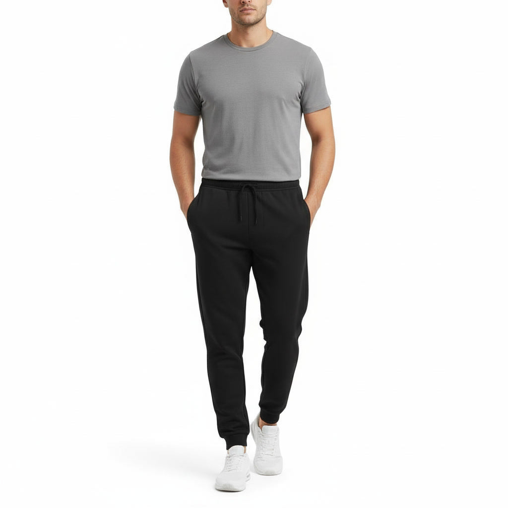 Men's Joggers 100% premium cotton looper fabric Regular fit Secondary image