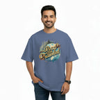 Men's Oversize T-Shirt THE ROAD LESS TRAVELED Graphic Print