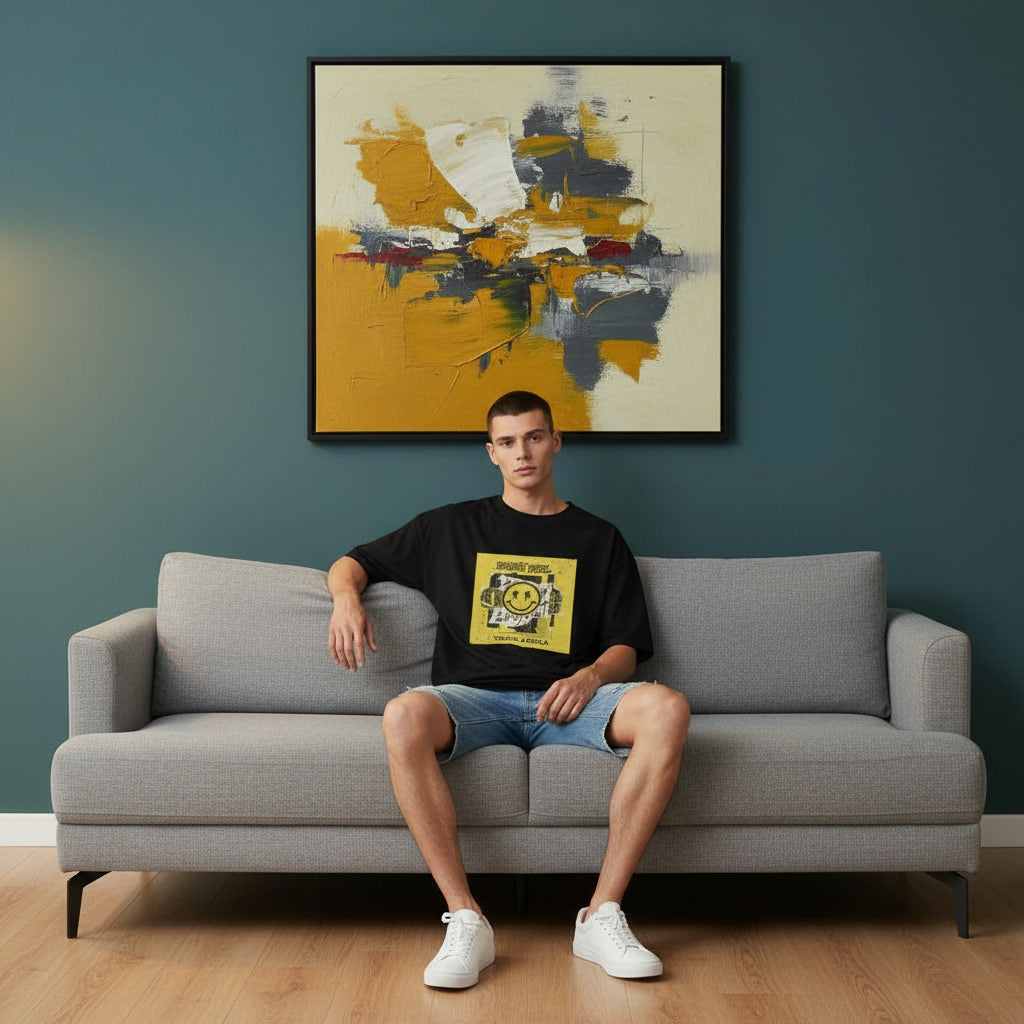 Men’s Oversized T-Shirt – Radiant Rebel