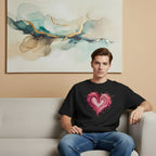 Men's Oversized T-Shirt-Painted Love