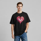 Men's Oversized T-Shirt-Painted Love