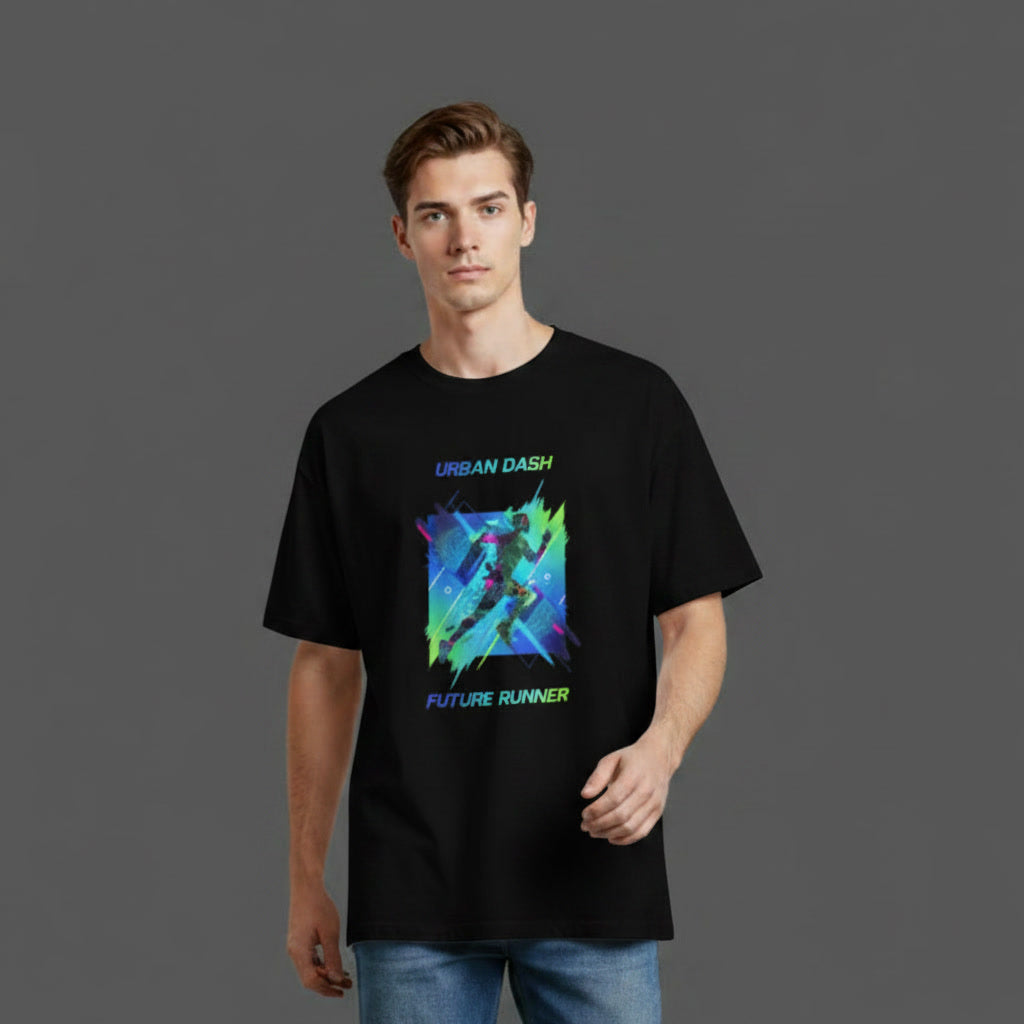 Men's Oversized T-Shirt-Urban Dash Main image