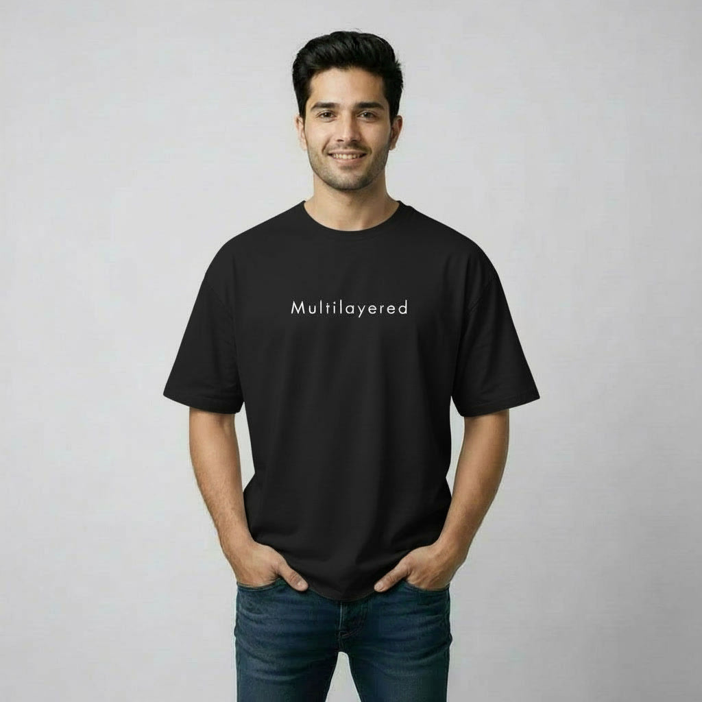 Men's premium Oversize T-Shirt Multilayered Yarn Collection