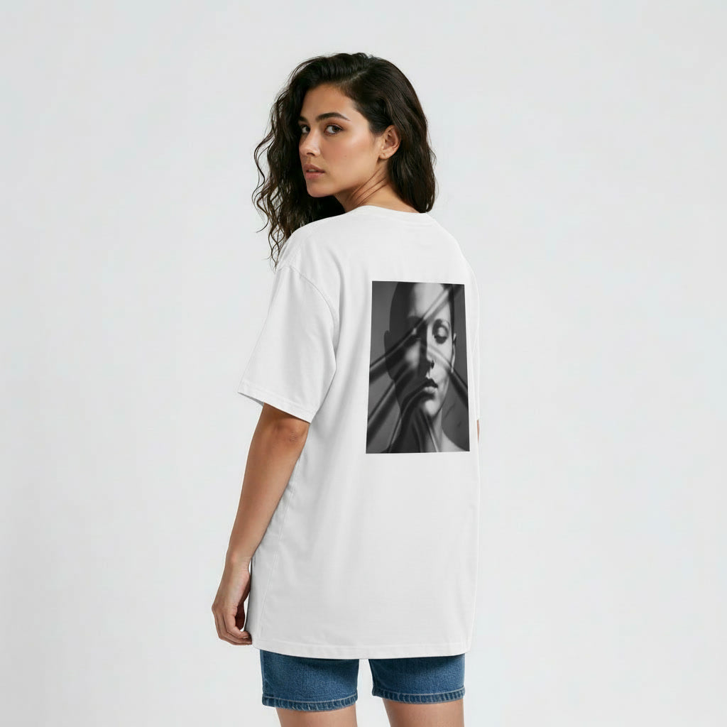 Women’s Oversized T-Shirt – Shadow Portrait