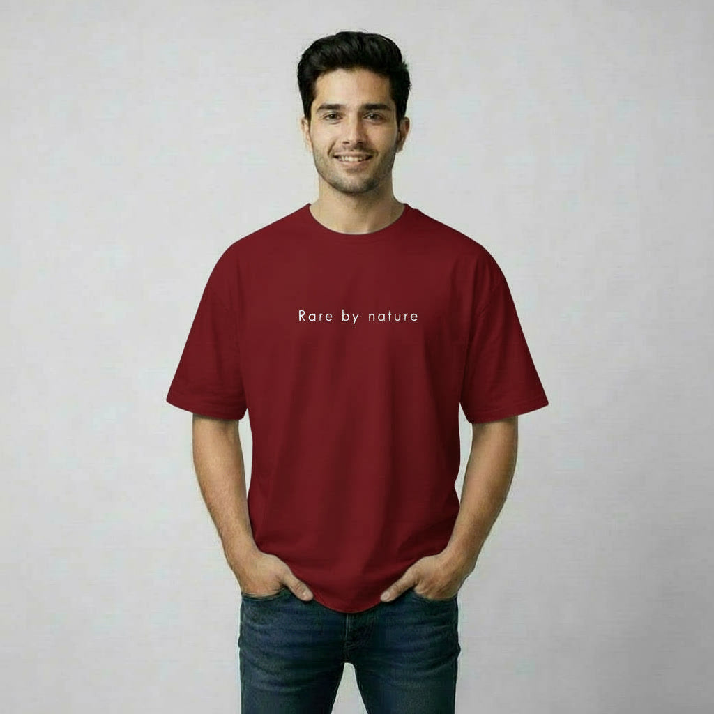 Mens Premium Oversize T-Shirt Rare By Nature Yarn Collections