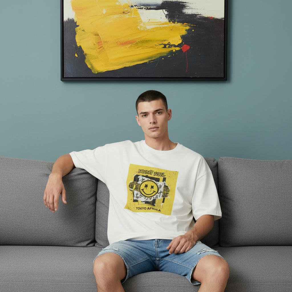 Mens Oversized T-Shirt -Radiant Rebel ( Chest Print ) Secondary image