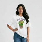 Women's Not A Hugger Sarcastic Quotes Oversized T-Shirt
