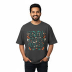 Men's Oversize T-Shirt BORN TO BE WILD Graphic Print