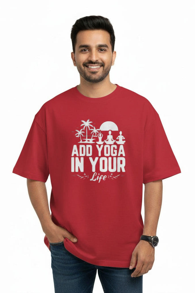 Men's Oversized T-Shirt – Yoga Flow Main image