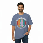 Men's Oversize T-Shirt BE THE ENERGY YOU WANT TO ATTRACT Graphic Print