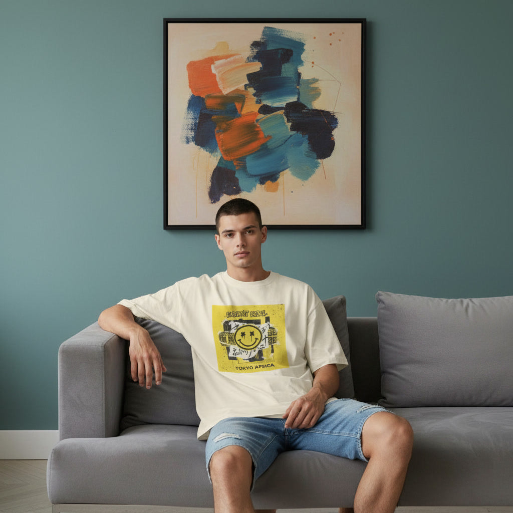 Men’s Oversized T-Shirt – Radiant Rebel