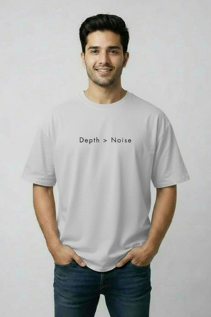 Men’s Oversized T-Shirt – Less Noise Main image