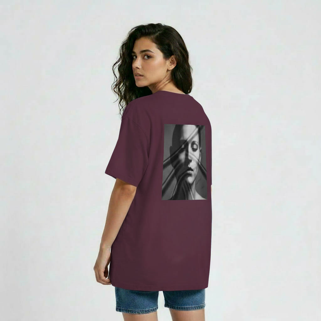 Women’s Oversized T-Shirt – Shadow Portrait