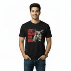 Mens T-Shirt JUST ENJOY THE RIDE Graphic Print