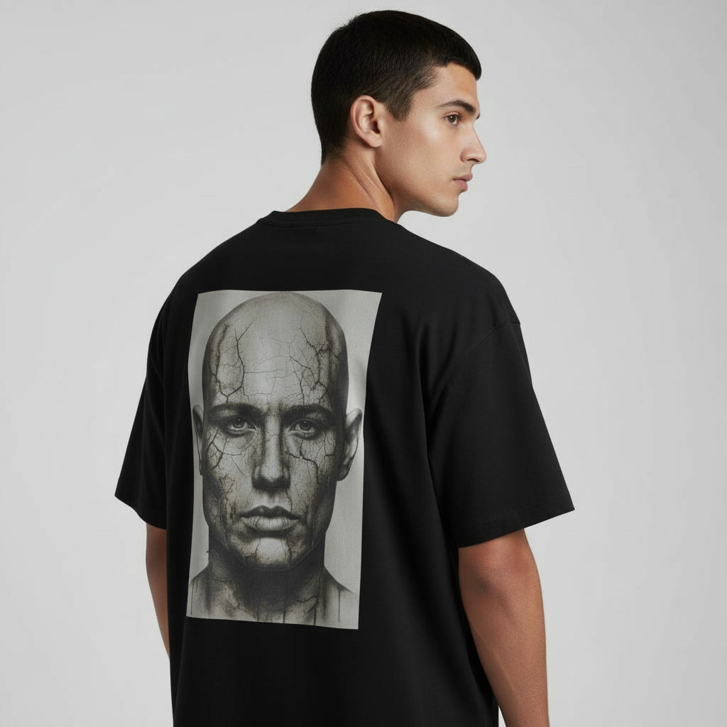 Men’s Oversized T-Shirt – Fractured Form