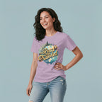 Women's Round Neck T-Shirt THE ROAD LESS TRAVLLED Graphic Print