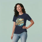 Women's Round Neck T-Shirt THE ROAD LESS TRAVLLED Graphic Print