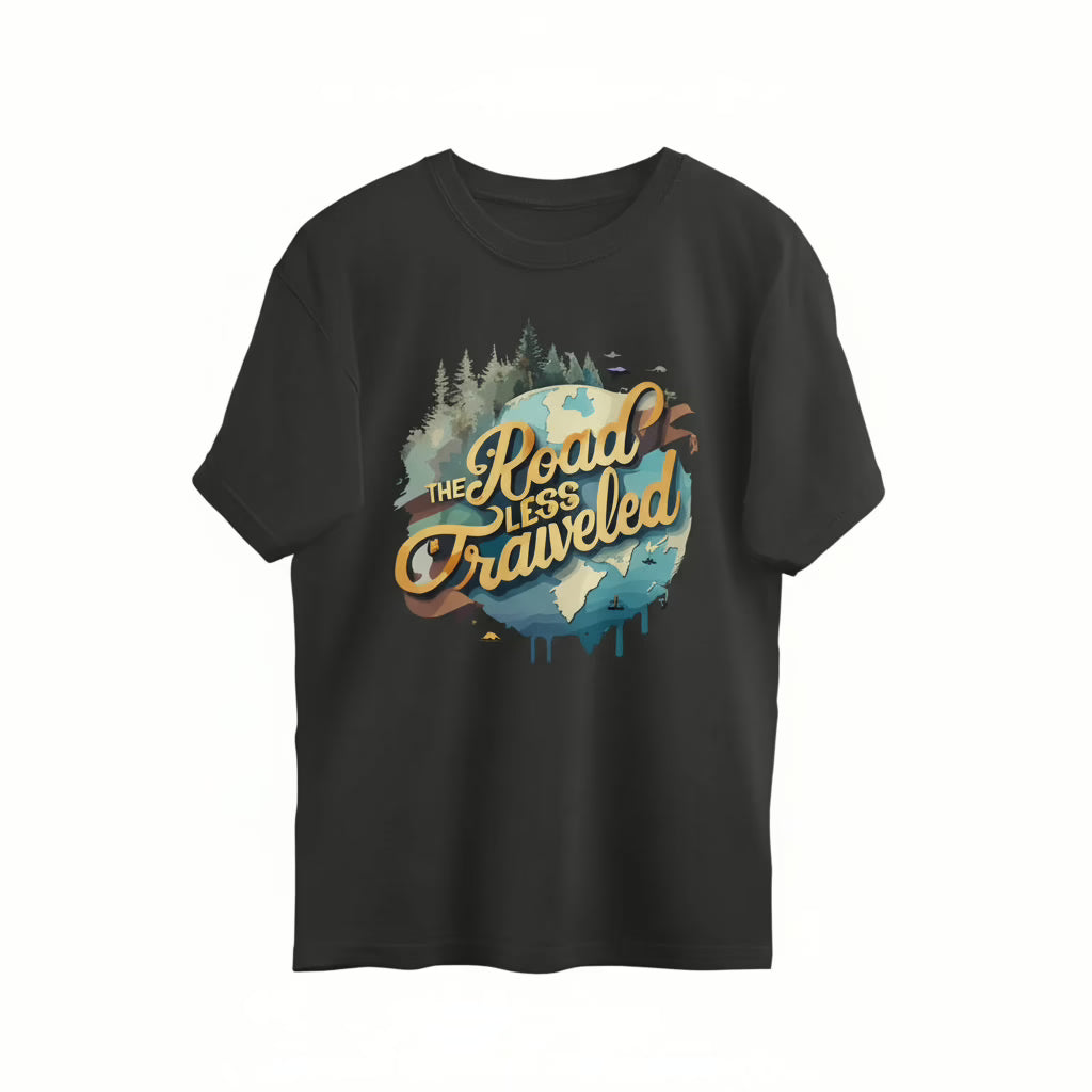 Women's The road less traveled Graphics Printed T-Shirt