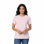 Women's  Half Sleeve Round Neck Plain T-Shirt