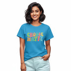 Women T-Shirt CHOOSE HAPPY Quote Print