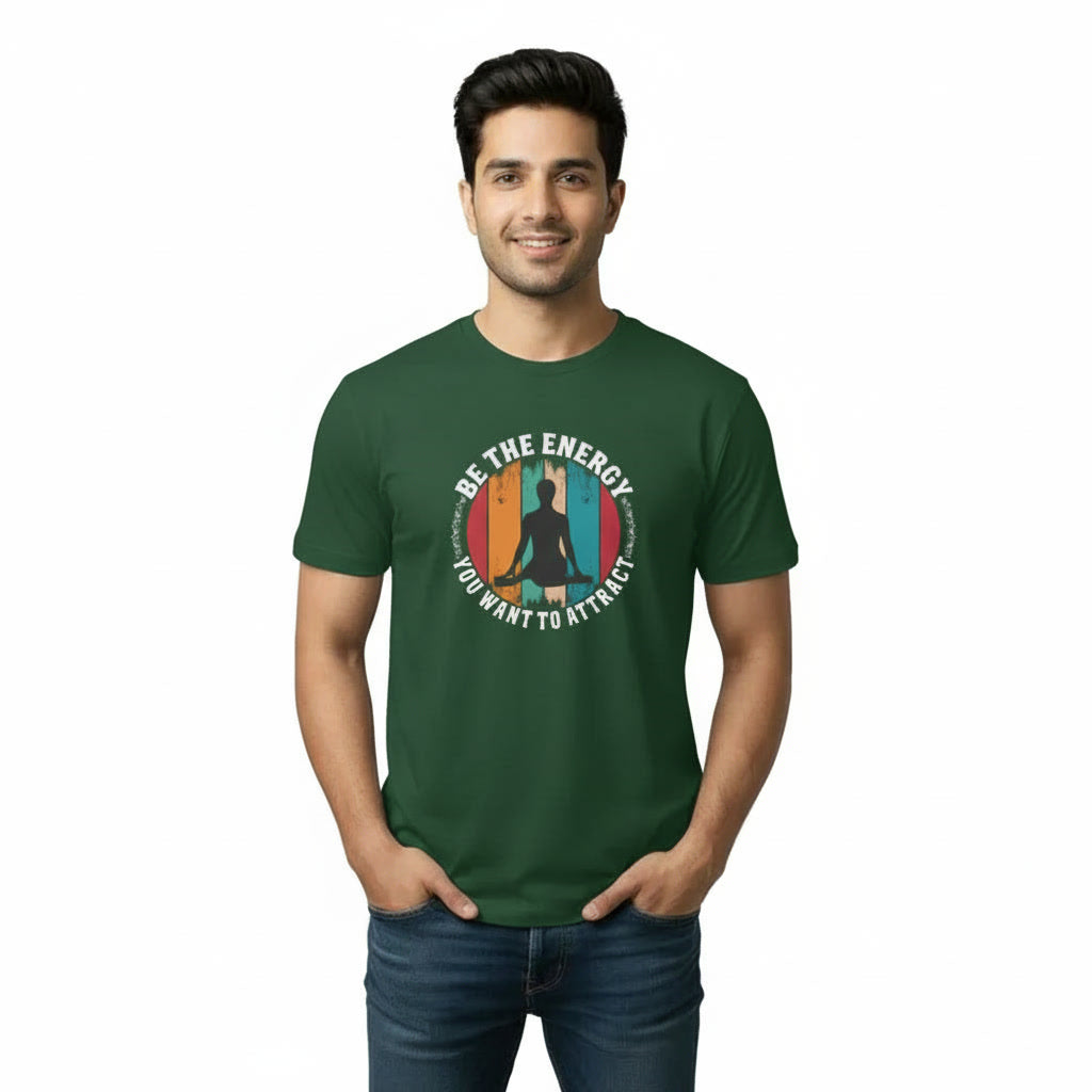 Men's T-Shirt BE THE ENERGY YOU WANT TO ATTRACT Graphic Print