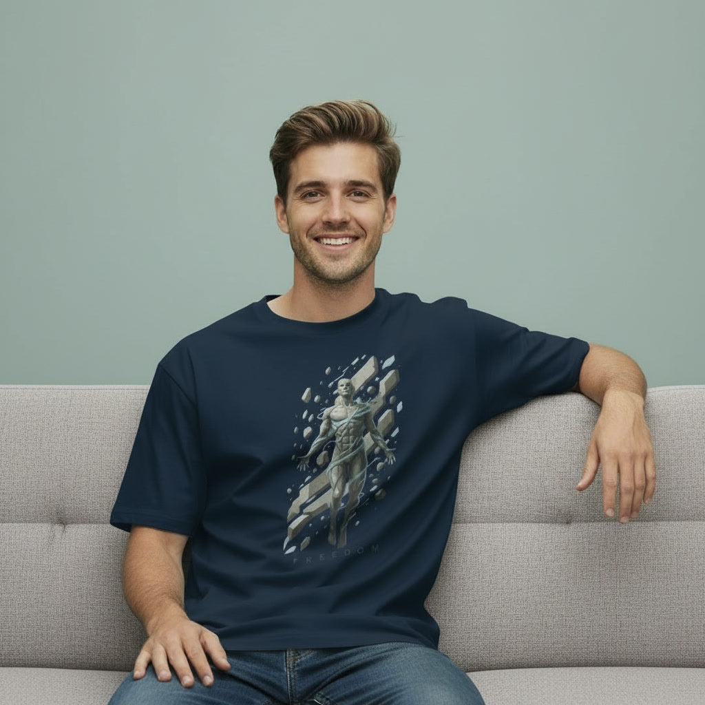 Men’s Oversized T-Shirt – Freedom Unbound