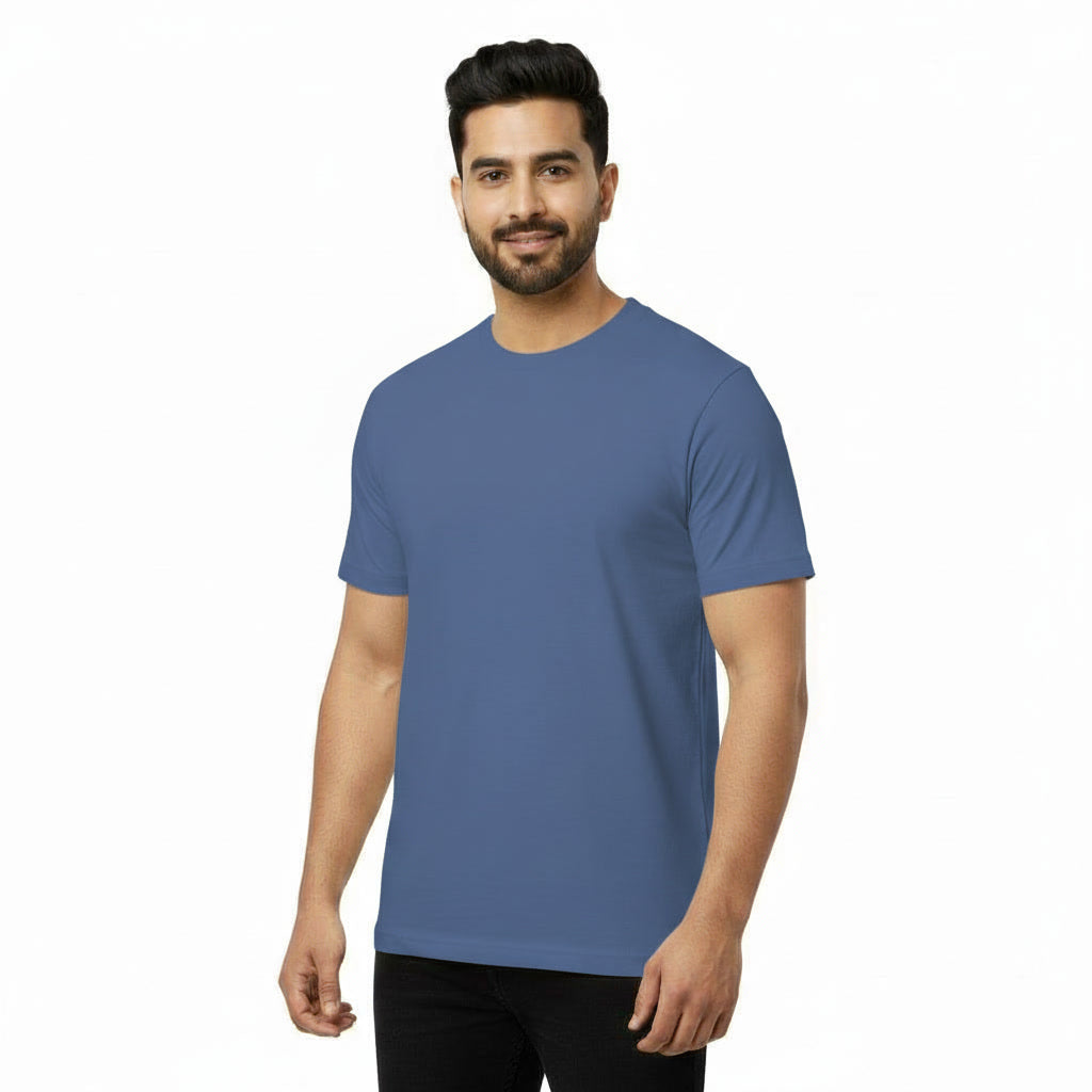 Men's Half Sleeve Round Neck Plain T-Shirt