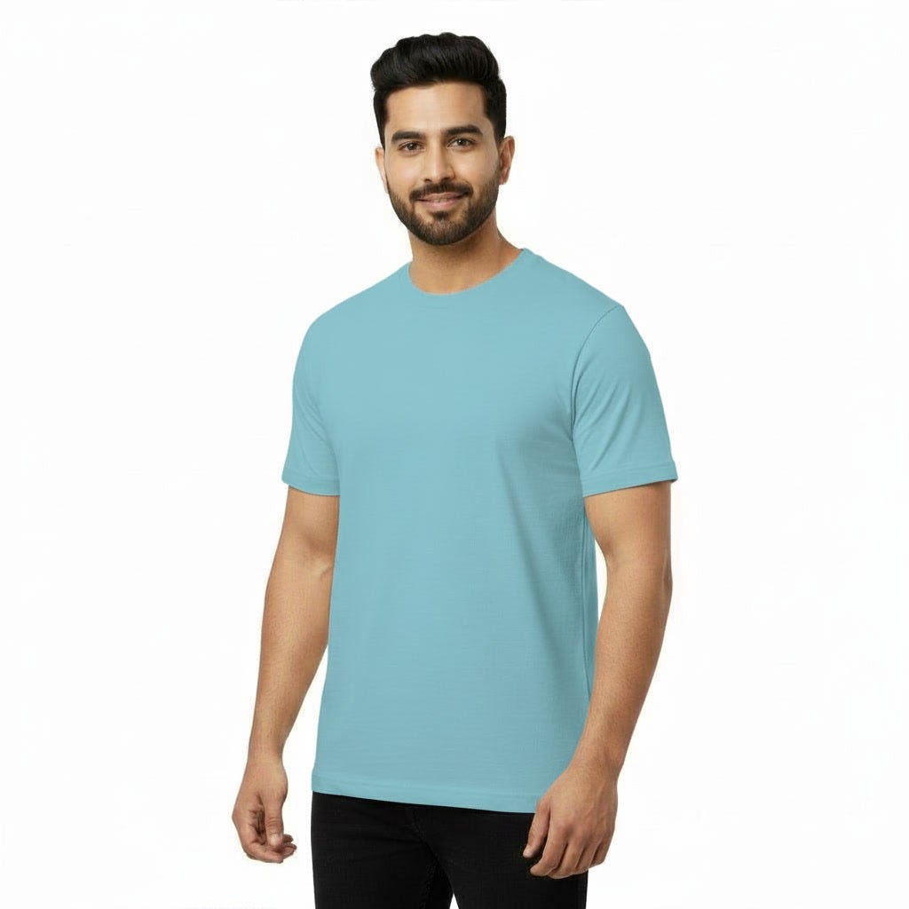 Men's Half Sleeve Round Neck Plain T-Shirt