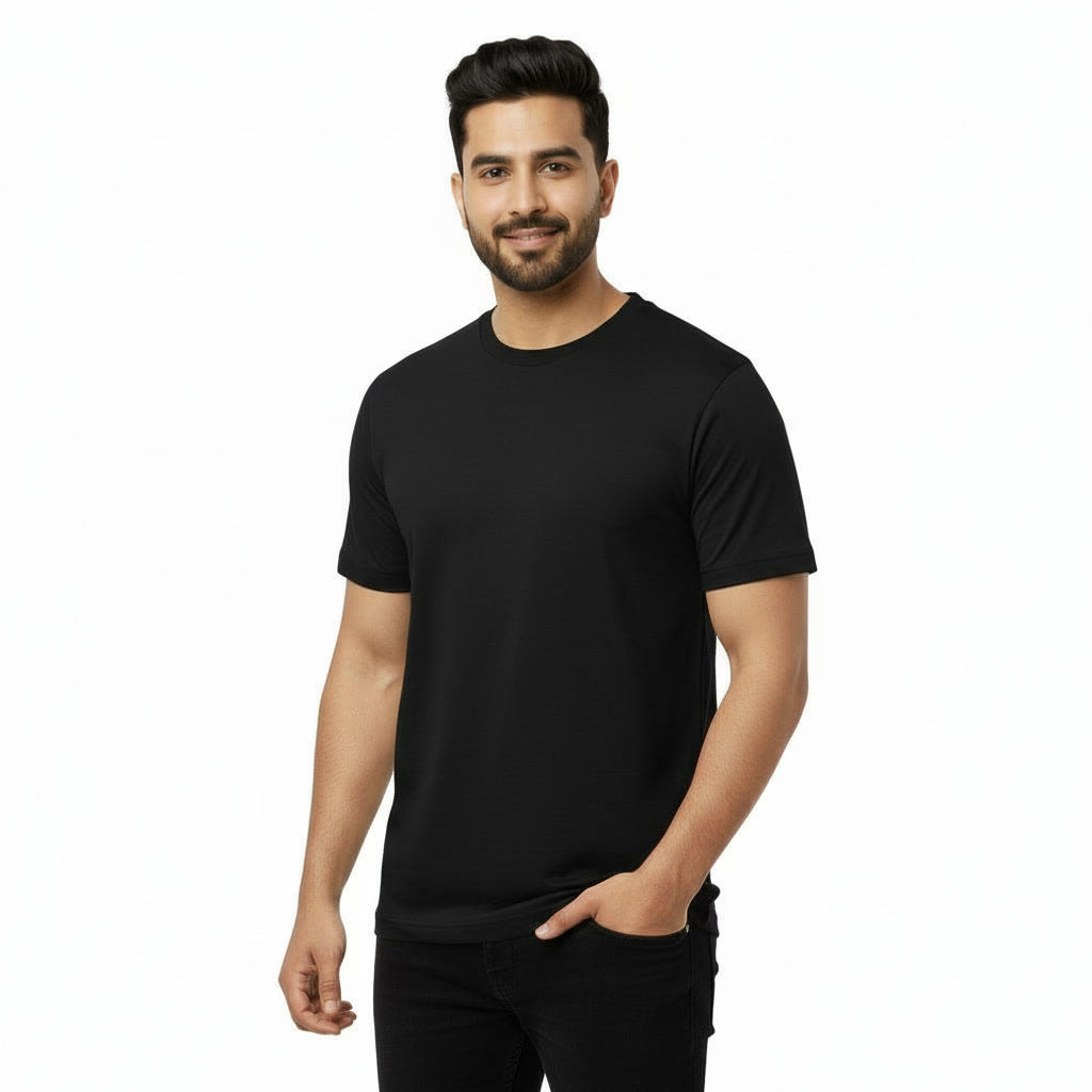Men's Half Sleeve Round Neck Plain T-Shirt