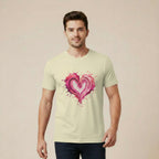 Men’s Regular Fit T-Shirt – Painted Heart