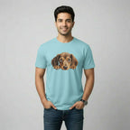 Men's T-Shirt Peeping Dog Graphic Print