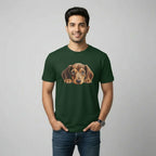 Men's T-Shirt Peeping Dog Graphic Print