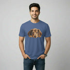 Men's T-Shirt Peeping Dog Graphic Print
