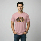 Men's T-Shirt Peeping Dog Graphic Print