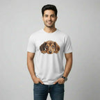 Men's T-Shirt Peeping Dog Graphic Print