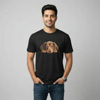 Men's T-Shirt Peeping Dog Graphic Print