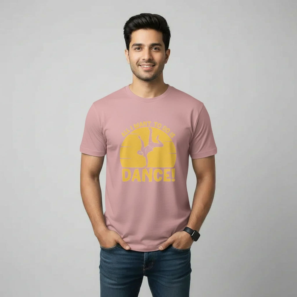 Men's T-Shirt ALL I WANT TO DO IS DANCE Graphic Print