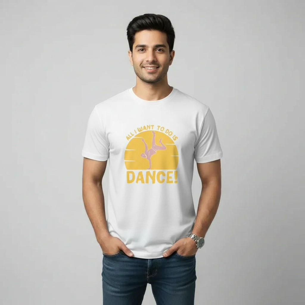 Men's T-Shirt ALL I WANT TO DO IS DANCE Graphic Print