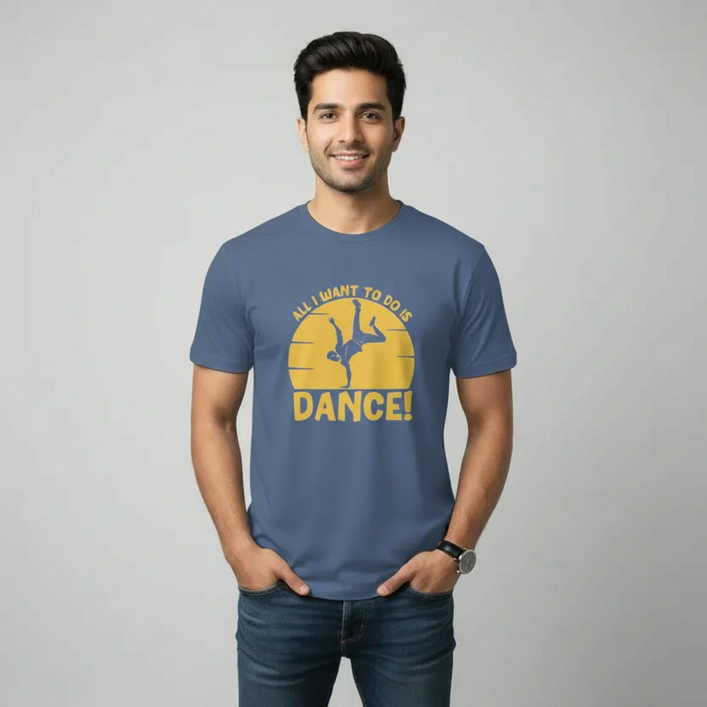 Men's T-Shirt ALL I WANT TO DO IS DANCE Graphic Print