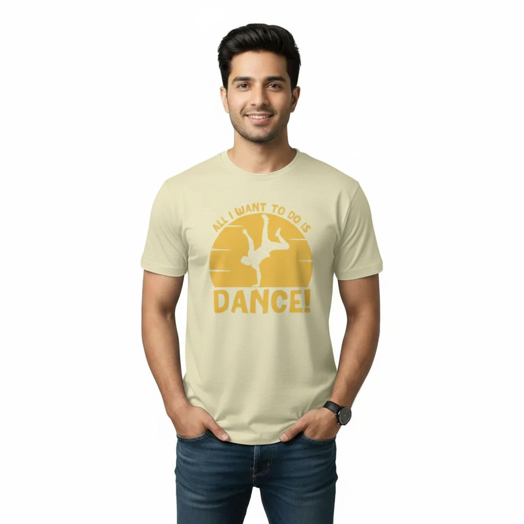 Men's T-Shirt ALL I WANT TO DO IS DANCE Graphic Print