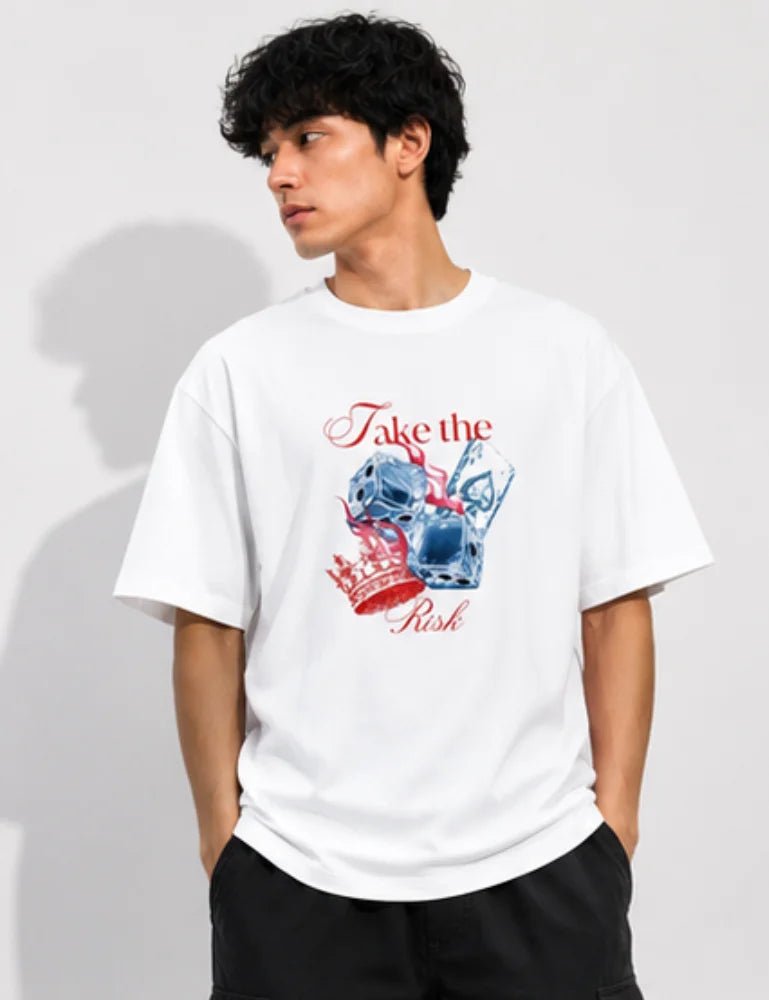 Men_oversized_t-shirt_take_the_risk_creativeya Main image