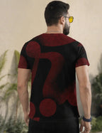 Men Printed Regular T-shirt_artist_black and red_2_creativeya