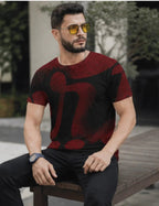 Men Printed Regular T-shirt_artist_black and red_4_creativeya