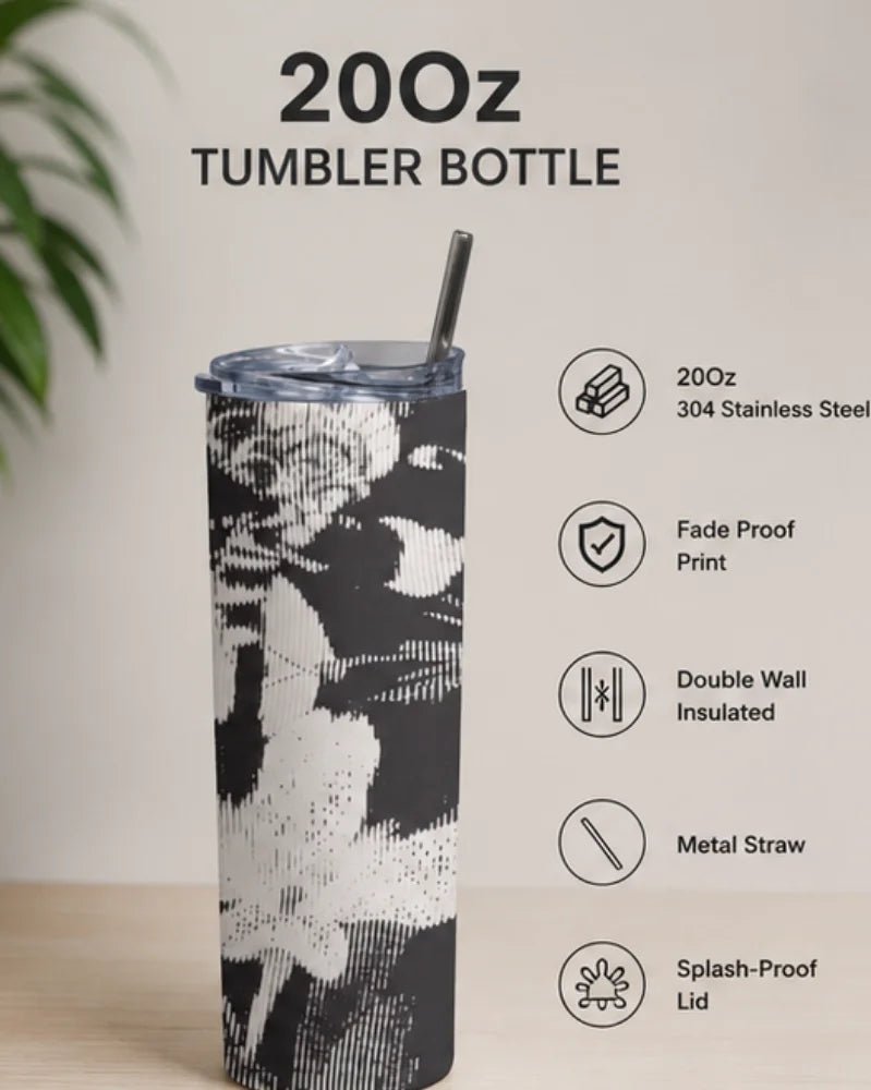 Stainless Steel Tumbler - Distorted Bloom