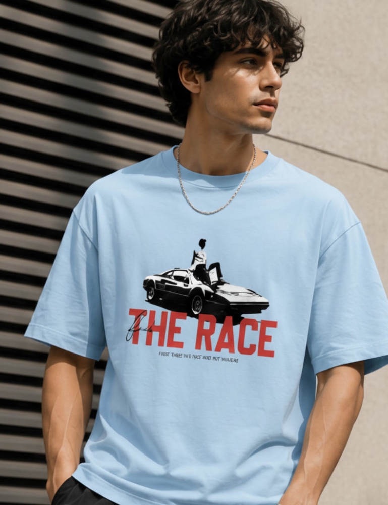 Men's Premium Oversized T-Shirt – The Race